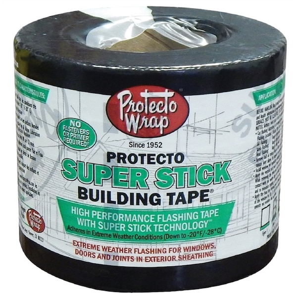 Protecto Wrap Protecto Wrap Super Stick 6 in. W X 75 ft. L Synthetic Flashing Tape Silver 8440065SW - main